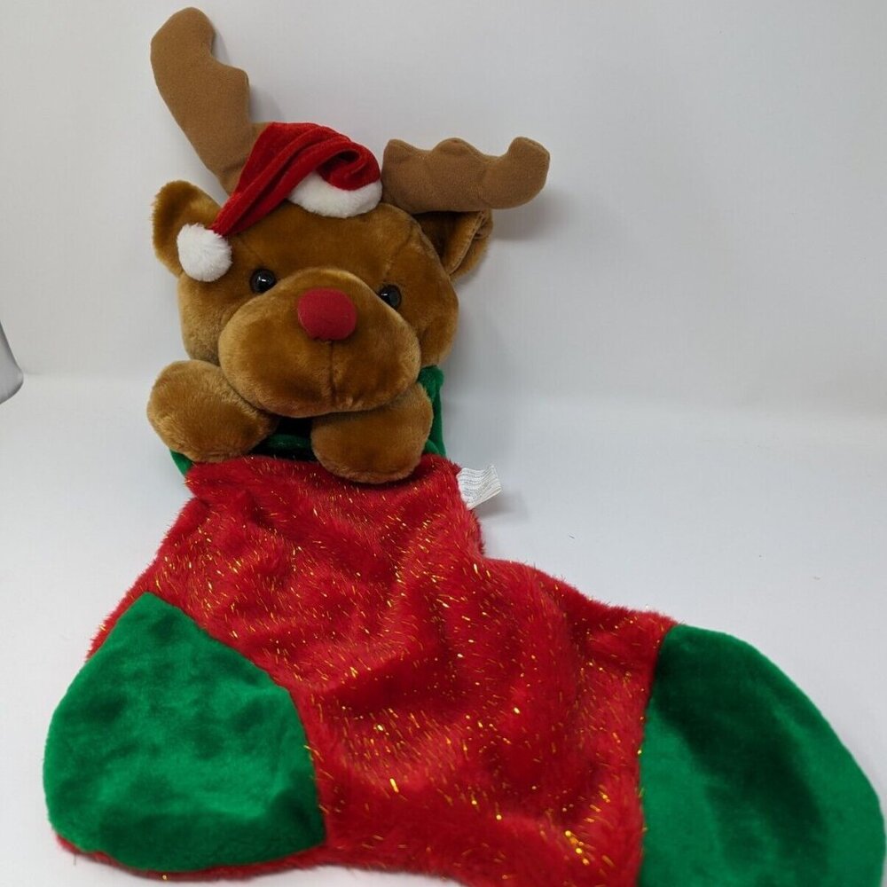 Rudolph the Red Nosed Reindeer Plush Stuffed Christmas Stocking